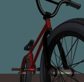 Bicicleta con ruedas para niños modelo 3d
