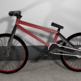 Modelo 3d da bicicleta da cidade da roda