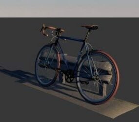Lady Bicycle Small Wheel 3d model