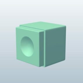 Billard-Queue-Kreide 3D-Modell