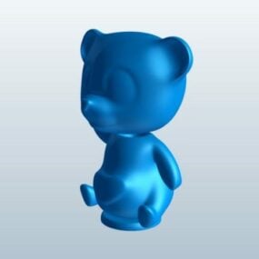 Panda Bear Toy 3d model
