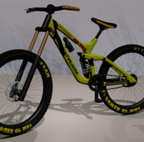 Mountain Bike Fat Wheels 3d model