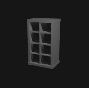 Simple Wood Bookcase 3d model