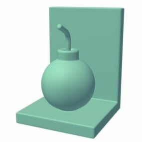 Bookend Bomb Shaded 3D model