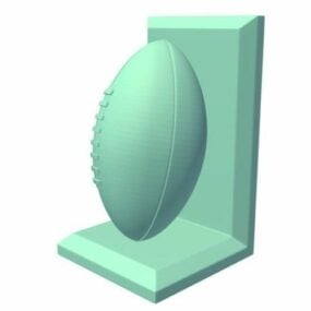 Bookend Football Shaped 3d model