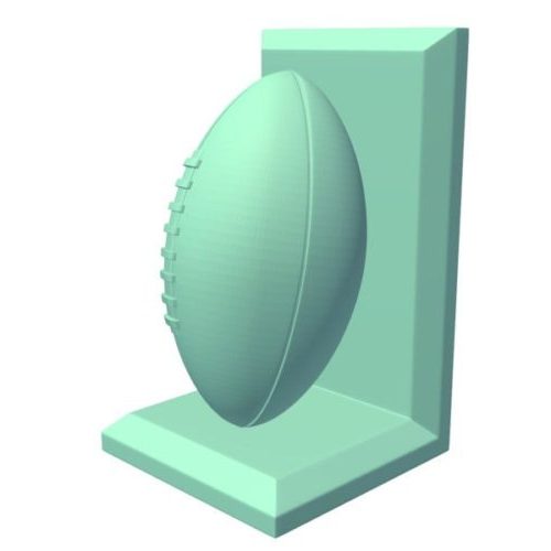 Bookend Football Shaped