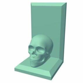 Bookend Human Skull 3d model