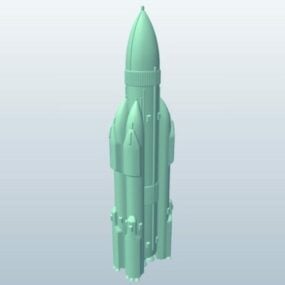 Booster Rocket מעבורת חלל דגם תלת מימד