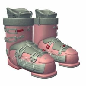 Pink Boots 3d model