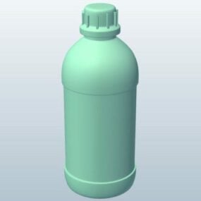 Model Botol Bulat 3d