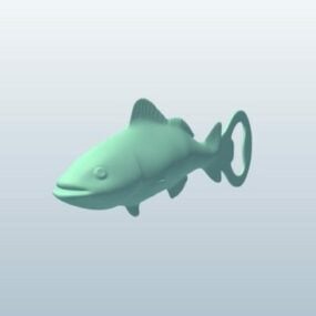 Bottle Opener Fish Shaped 3d model
