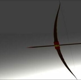 Modelo 3d de flecha de arco simple