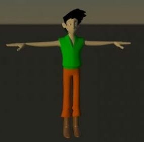 Poika T Pose Character 3D-malli