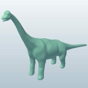 Lowpoly نموذج ديناصور براكيوصور ثلاثي الأبعاد