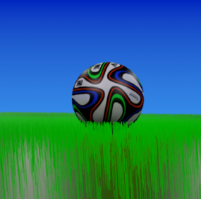 كرة برازوكا لكأس العالم 2014 نموذج ثلاثي الأبعاد