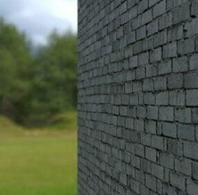 Grey Brick Wall 3d model