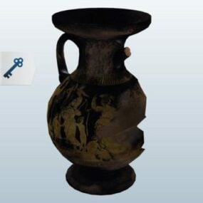 Old Broken Vase 3d-modell
