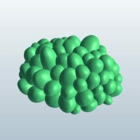 Bubble Coral Lowpoly modèle 3d