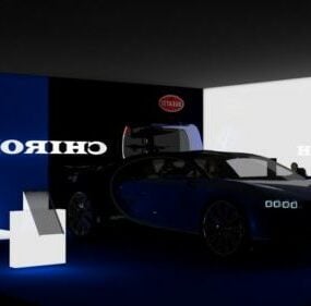 Model samochodu Bugatti Chiron 2018 3D