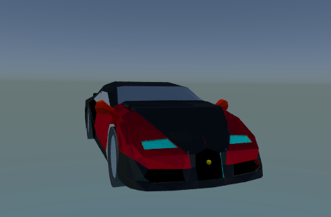 Bugatti Veyron Lowpoly Car