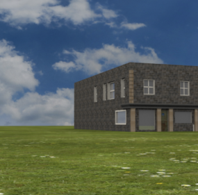 Old House Building Two Storey 3d model