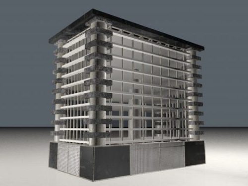 Edificio per uffici in vetro