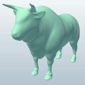 Bull Lowpoly 3D-modell