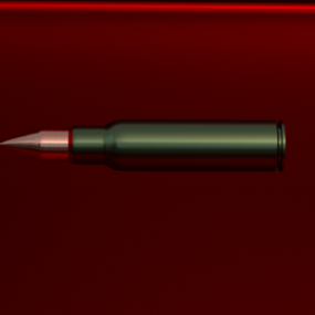 Gun Bullet 7.62mm 3d model