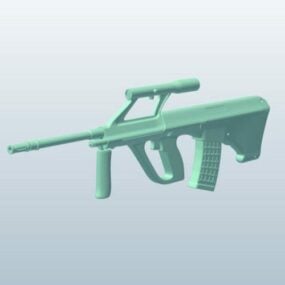 Bullpup aanvalsgeweergeweer 3D-model