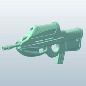 Futuristic Assault Gun Weapon 3d model