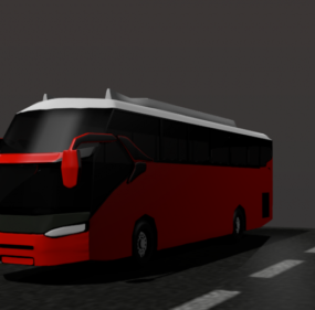 Model 3d Kendaraan Bus Negara