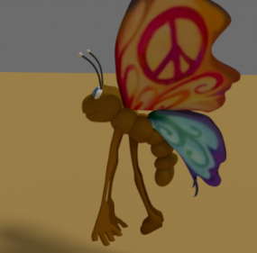 Butterfly Character 3d model