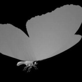 Con bướm Lowpoly mô hình 3d