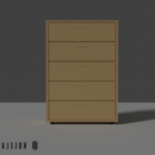 Laatikoston kaappi minimalistinen