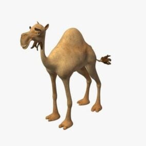 Camel Cartoon Character 3d model