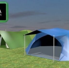 Reizen kampeertent 3D-model