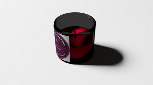 Candle Glass Lowpoly