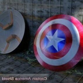 Avenger Captain America Shield 3d-modell