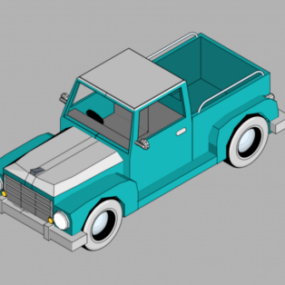 Auto Lowpoly Entwerfen Sie ein 3D-Modell