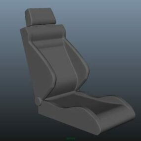 Leather Car Seat V1 3d model