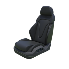 Mô hình 3d ghế ô tô màu đen