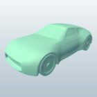 Voiture lisse Lowpoly