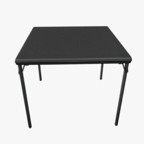 Square Card Table 3d model