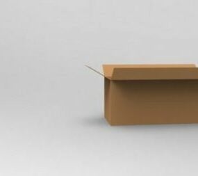 Model 3D kartonowego pudełka