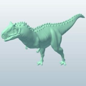 Lowpoly Modello 3d del dinosauro Carnotaurus