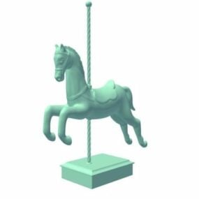 Dierlijk paard beeldje 3D-model
