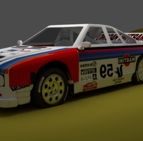 Véhicule de course de rallye de voitures modèle 3D