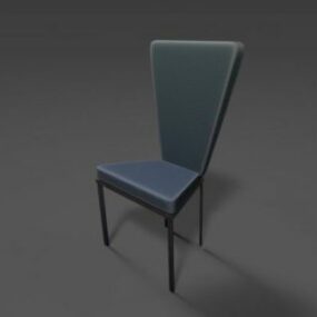 כיסא מצויר דגם תלת מימד גבוה גב
