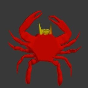 Lowpoly Cartoon Crab 3d model