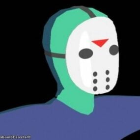 Jason Voorhees Cartoon Mask 3d model